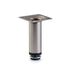Round Tube Leg, Adjustable, H100mm x 30mm, Satin Chrome