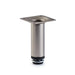 Round Tube Leg, Adjustable, H100mm x 30mm, Satin Chrome