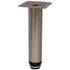 Round Tube Leg, Adjustable, H150mm x 30mm, Satin Chrome