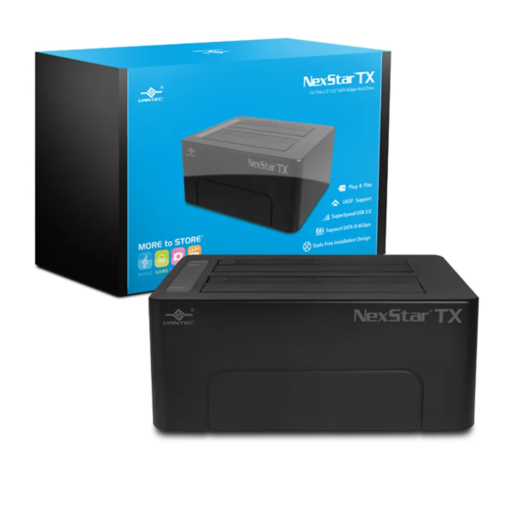 Vantec 3.5-inch USB 3.0 Hard Drive Dock for  2X  2.5''/3.5'' SATA 6 Gbps Hard Drive