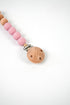 Emerald Baby pacifier clip wooden beads