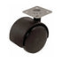 Twin Castor, with Square Plate, 40mm