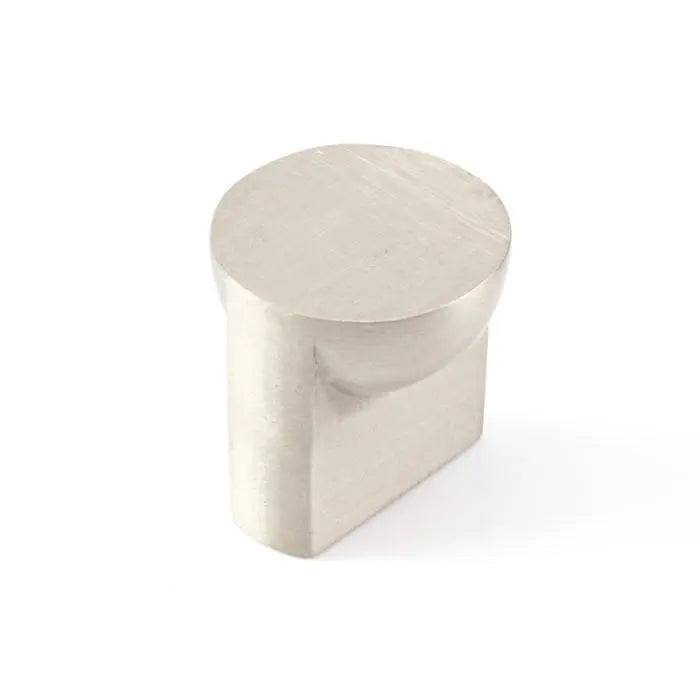 Half Round Knob, Brushed Satin Nickel, 22mm