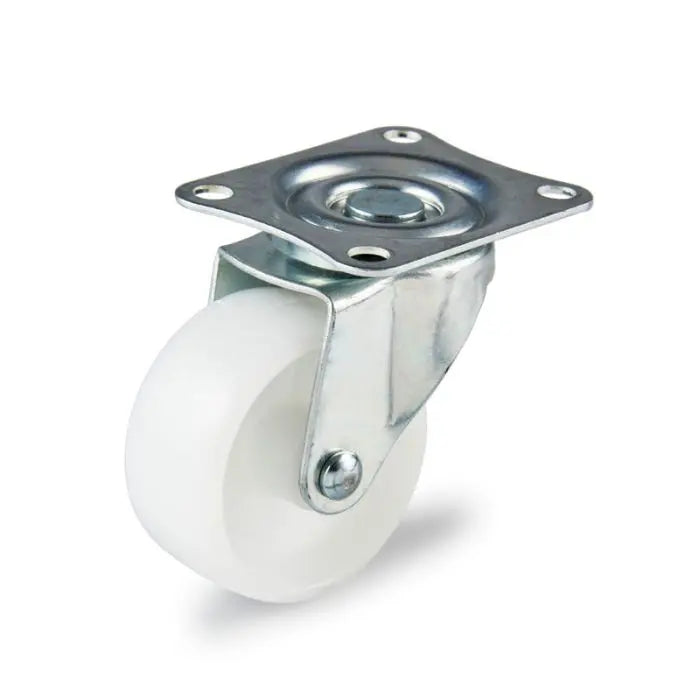 Castor, Swivel, White, Polypropylene, 50mm