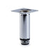 Round Tube Leg, Adjustable, H100mm x 30mm, Chrome Plated