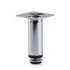 Round Tube Leg, Adjustable, H100mm x 30mm, Chrome Plated
