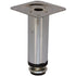 Round Tube Leg, Adjustable, H150mm x 30mm, Chrome Plated