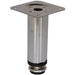 Round Tube Leg, Adjustable, H150mm x 30mm, Chrome Plated
