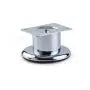 Round Leg on Base, H50mm x 50mm, Chrome Plated