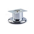 Round Leg on Base, H50mm x 50mm, Chrome Plated