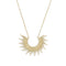 "Shine On!" 14 Karat Gold Plated Sunburst Necklace