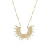 "Shine On!" 14 Karat Gold Plated Sunburst Necklace