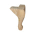 Queen Anne Leg, H210mm x 45mm x 45mm, Raw Pine