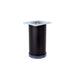 Straight Round Leg, Eco, H100mm x 50mm, Black