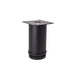 Round Leg, Adjustable, H100mm x 50mm, Black