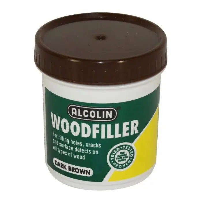 Alcolin Woodfiller, Dark Brown, 200g