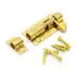 Barrel Bolt, Straight, Brass, 50mm