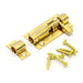 Barrel Bolt, Straight, Brass, 50mm