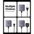 UGREEN 4 Port GaN Wall Charger With Cable - Grey