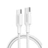 UGREEN Type-C To Type-C Braided Cable 60W 1 Metre - White