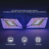 Univerasal 7″ Twin-LED 45w 4000lumen Hi-Low Beam Lamps (pair)