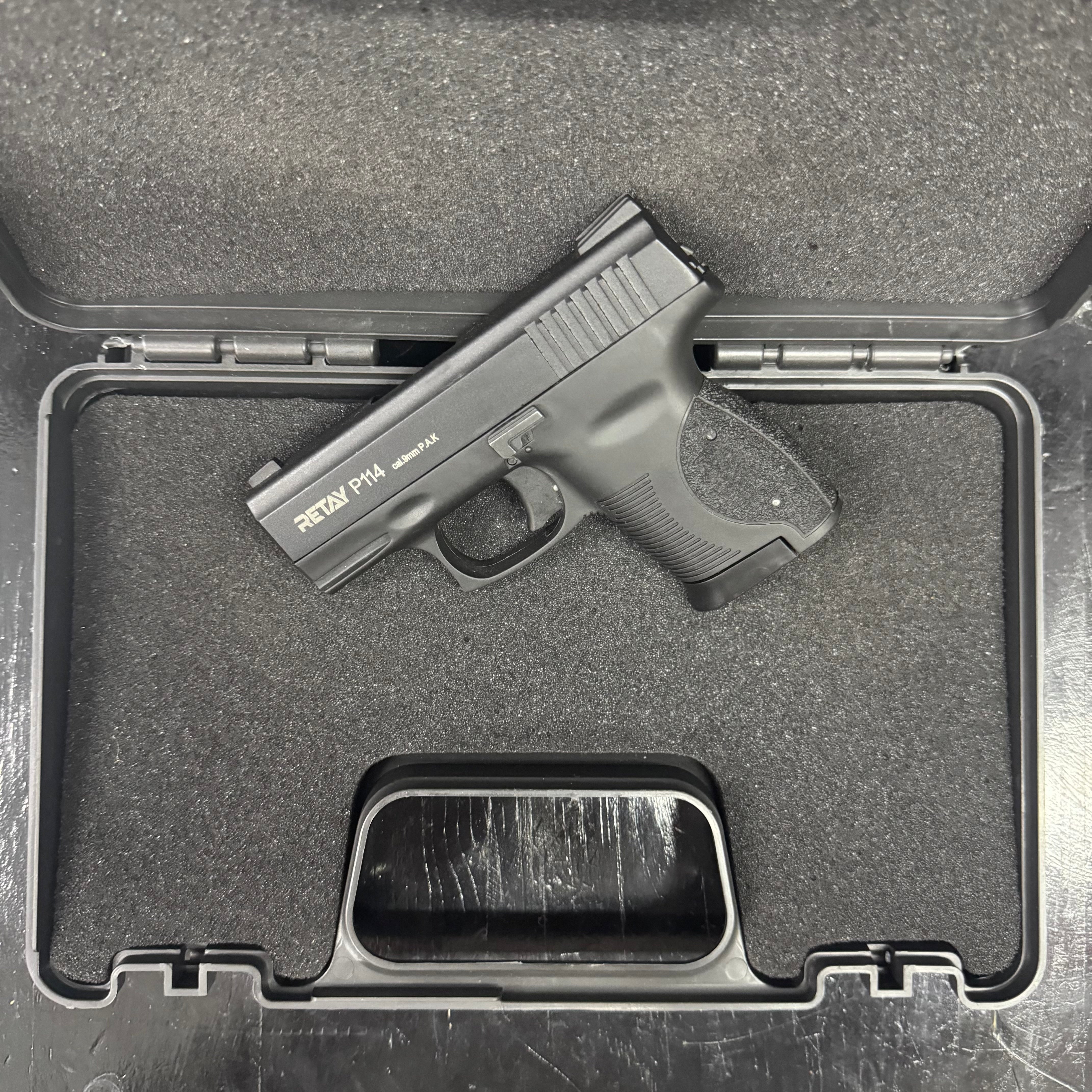 Retay P114 Black Blank/Pepper Gun (Semi Auto|5+1|9mm PAK)