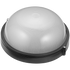 Ellies Illume Series - Large AC Round Bulkhead - Aluminium + Glass - E27 Base -BK