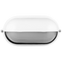 Ellies Arc Series - Large AC Oval Bulkhead - Aluminium + Glass - E27 Base -WT