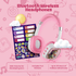 Volkano Wonder Bluetooth Wireless Headphones - Pink