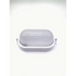 Ellies Illume Series - AC Oval Bulkhead - Aluminium + Glass - E27 Base - WT