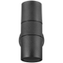 Ellies Ash Series AC dual beam wall light - Nylon Carbon Fiber - GU10 Base- BK