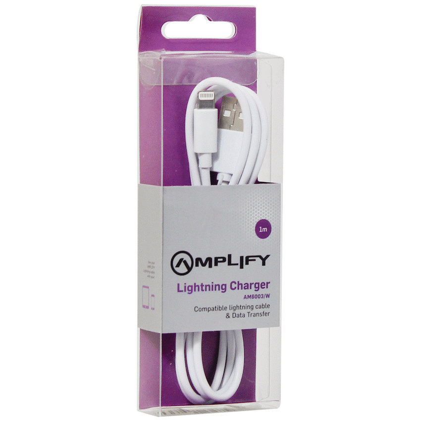 Amplify Lightning Charging Cable for iPhone & iPad (10W) - White