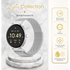 Volkano Ayla Collection Smartwatch with Extra Silicone Strap - Silver