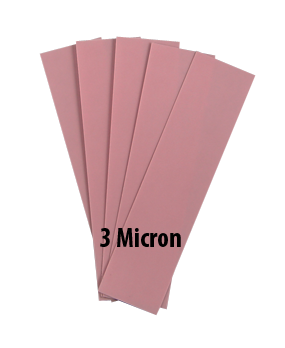 KME Sharpenining Systems Diamond Lapping films and tempered soda lime glass blank 3 micron - 6,000 grit
