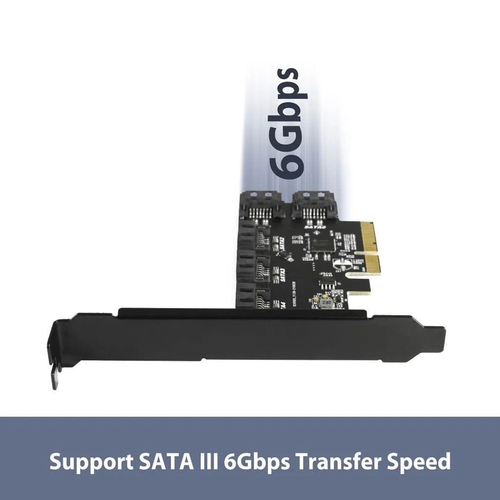 Vantec 5-Port SATA III 6Gbps PCIe x4 Host Card