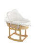 Emerald Baby Moses Basket wooden
