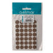 Hole Covers, Verzasca Oak/Coimbra, 12mm, 140 Pieces