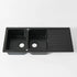 Galaxy Quartz Sink, Inset, DEB, Black, 1160mm x 500mm