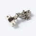 Hinge, Eco, Half Overlay 110°, 10mm, Euro Screws, 2 Hole Plate