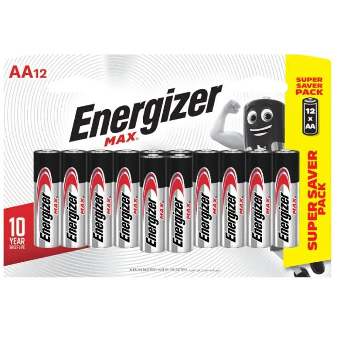Energizer MAX Batteries, AA, 12 Pieces