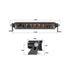 LED360 Black Widow 10″ LED Foglight with White/Amber Lighting including Harness