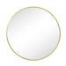 Mirror, Round, Gold Frame, 600mm