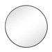 Mirror, Round, Black Frame, 600mm