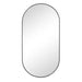 Mirror, Oval, Black Frame, 500mm x 1000mm