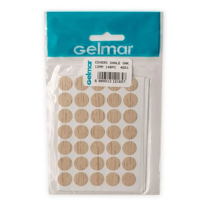 Hole Covers, Shale Oak, 12mm, 140 Pieces