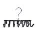 Tie Rack, Black/Chrome, 14 Hook