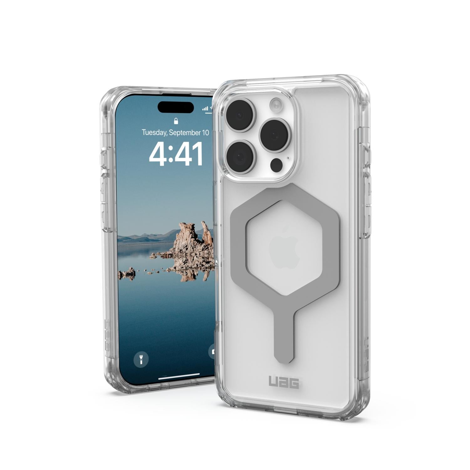 UAG Plyo Magsafe Case - Apple iPhone 16 Pro - Ice & Silver