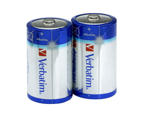 Verbatim Verbatim D Alkaline Batteries 2Pk