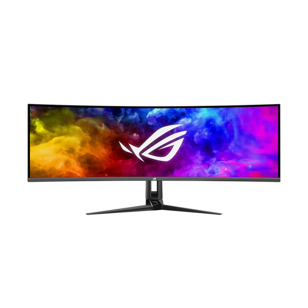 ASUS ROG Swift 49” Curved QD-OLED Gaming Monitor (PG49WCD)|Dual QHD 32:9 (5120x1440); 144Hz 0.03ms|G-SYNC Compatible|Smart-KVM|9