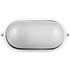 Ellies Illume Series - AC Oval Bulkhead - Aluminium + Glass - E27 Base - WT